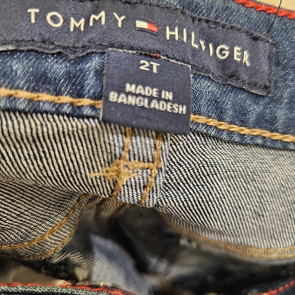 Girl's Toddler Blue Jean Tommy Hilfiger Shorts - Picture 7 of 8